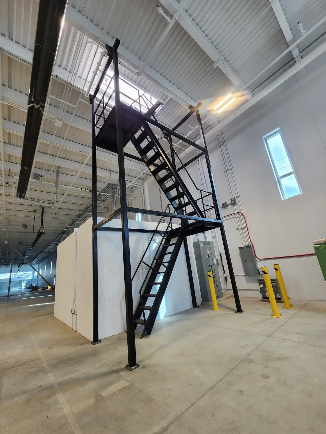 Fabricated steelwork on a completed job.